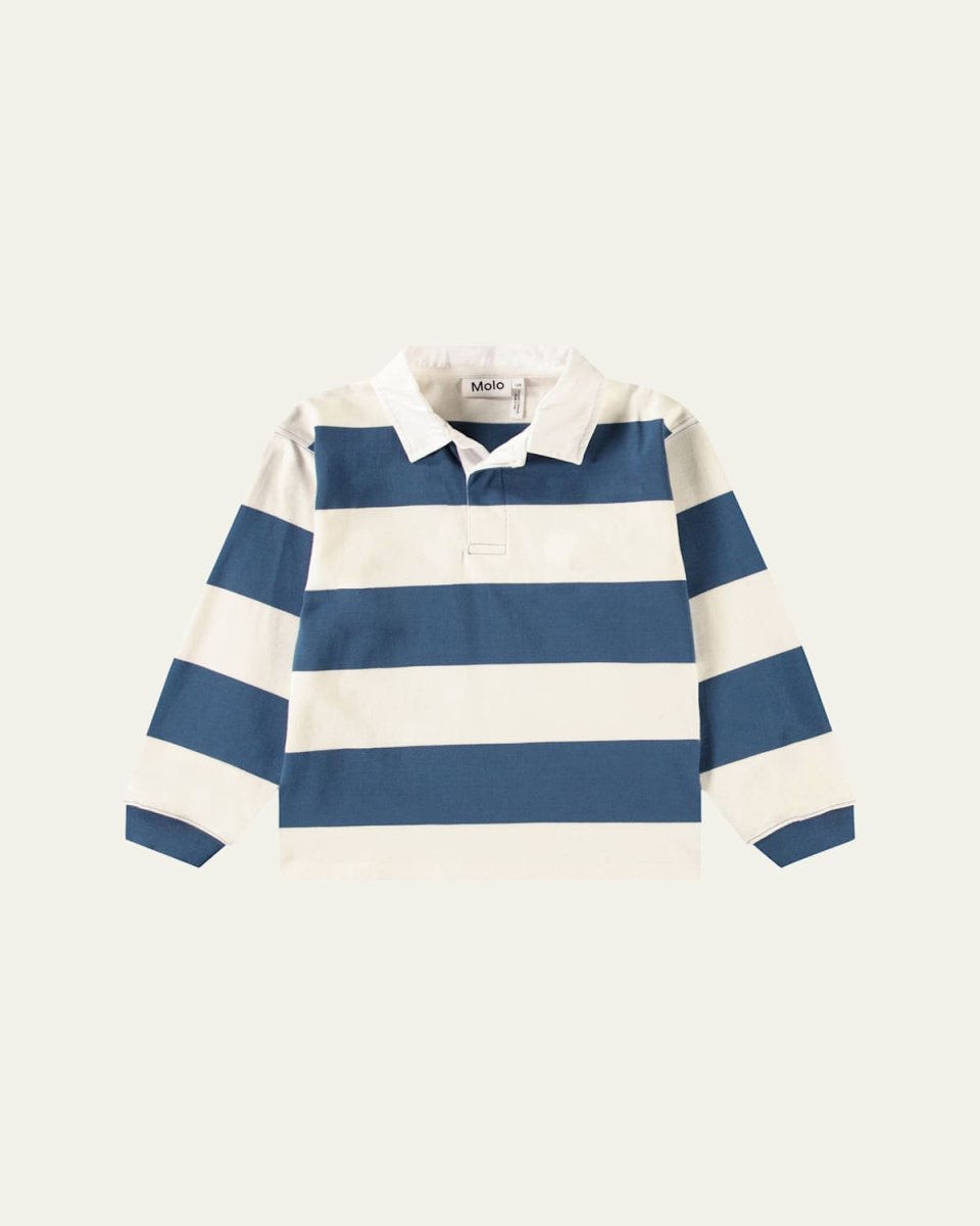 Boy's Relz Long-Sleeve Polo Shirt, Size 8-12